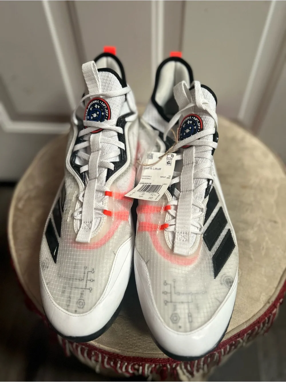 Sz 17-Adidas Icon 6 Liftoff Baseball Cleats